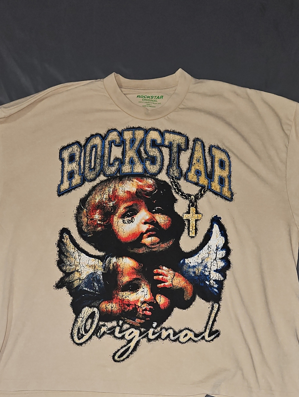 Rockstar Original Graphic Tee — Cream